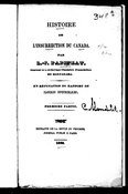 Papineau - Histoire de l'insurrection du Canada, L. Duvernay, 1839.djvu