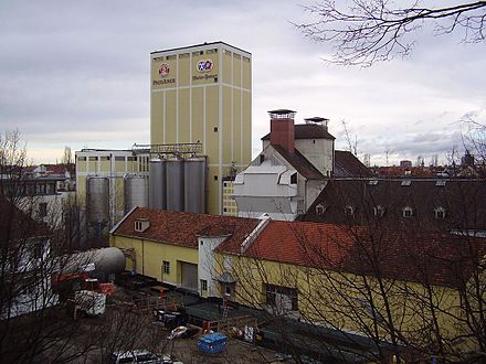 Former breweries at the foot of the Nockherberg