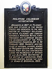 Philippine Columbian Association Marker.jpg
