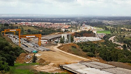 Vue des 4 premiers kilometres de l'Autoroute