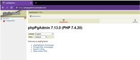 Скриншот программы phpPgAdmin