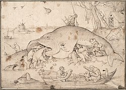 Pieter Bruegel Stariji, Velika riba jede male ribe, oko 1556.