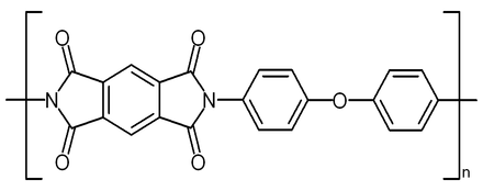 Structure of poly-oxydiphenylene-pyromellitimide