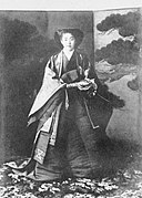1908年撮影、實枝子女王