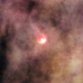 Proplyd 198-222 in the Orion Nebula (captured by the Hubble Space Telescope).jpg