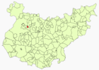 Расположение муниципалитета Пуэбла-де-ла-Кальсада на карте провинции
