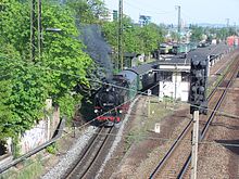Der Lößnitzdackel am Bahnhof Radebeul-Ost