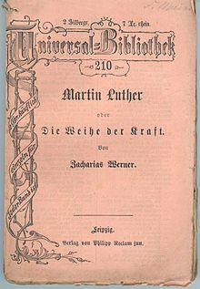 Martin Luther oder Die Weihe der Kraft, Reclam-Heft, 1870 (Quelle: Wikimedia)
