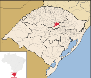 Localização de Soledade no Rio Grande do Sul