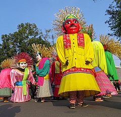 Image 24Ondel-ondel, a large puppet figure featured in Betawi folk performance (from Culture of Indonesia)