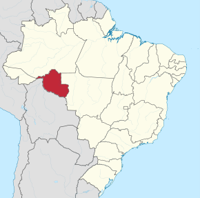Kart over Rondônia