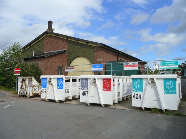 Ross on Wye station yard.