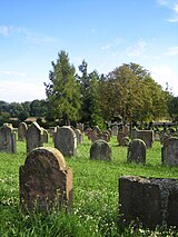 Jewish cemetery monument zone