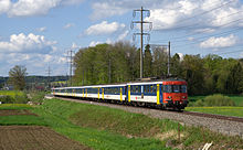 To save control cars and to have more power, S-Bahn trains are often run by two RBe 540 with the train sandwiched in between SBB RBe 4-4 Sandwich.jpg