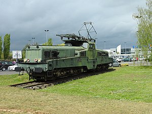 Locomotora en exhibición