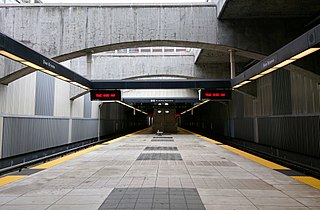San Bruno station (BART) Rapid transit station in San Francisco Bay Area