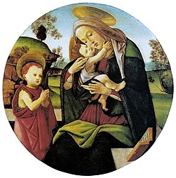 Sandro Botticelli - Virgem com o Menino e São João Batista Criança.jpg