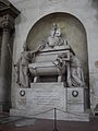 Dante's cenotaph in Santa Croce church (not the real tomb)