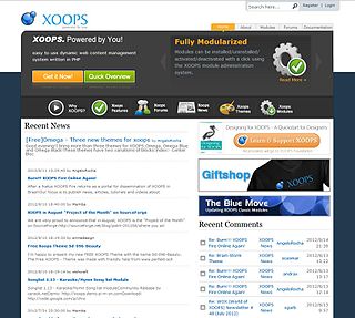 <span class="mw-page-title-main">XOOPS</span> Content management system software