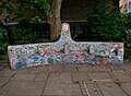 Seating outside St John's Church in Waterloo.