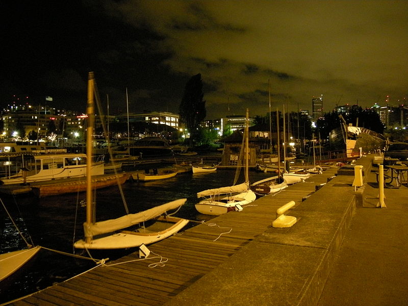File:Seattle - Center for Wooden Boats at night 01.jpg