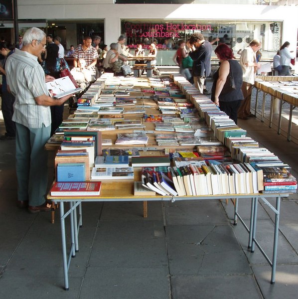 File:Second hand books under Waterloo Bridge - geograph.org.uk - 896855.jpg