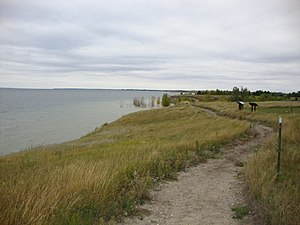 Lakeside of Lake Sakakawea in Fort Stevenson State Park