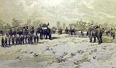 Siamese Elephant-mounted artillery in Laos in 1893