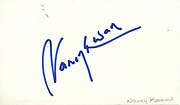 Thumbnail for File:Signature of Nancy Kwan on a 3" x 5" index card.jpg