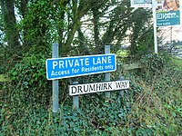 Signs, Drumhirk Way, Newtownards - geograph.org.uk - 1721583.jpg