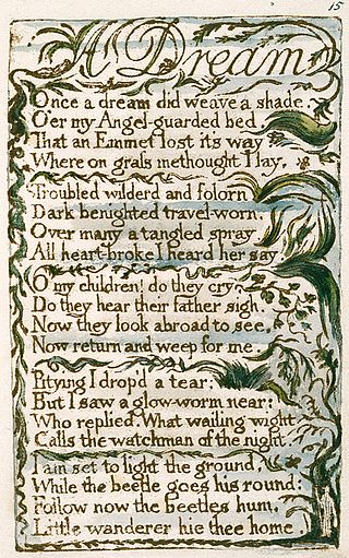 <span class="mw-page-title-main">A Dream (Blake poem)</span> Poem by English poet William Blake