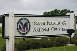 Sign in front of the cemetery. SouthFloridaNatlCemeterySign.jpg