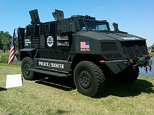 Homeland Security armored vehicle Special response vehicle from Homeland Security during OSI Det. 340's law enforcement day.jpg