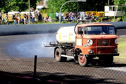 Track preparation: Watering the track to avoid excessive dust.