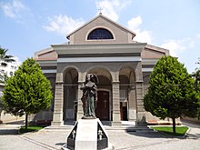 St. John's Cathedral (1874) is dedicated to John the Evangelist, who wrote the Book of Revelation and sent the scrolls describing his visions to the Seven churches of Asia, including Smyrna (İzmir).