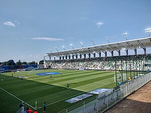 Das Stadion Radomiaka im August 2023