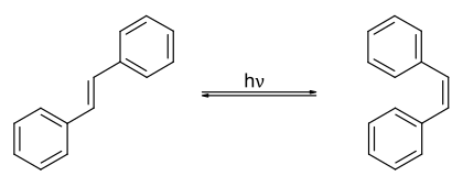 Isomerisatie van stilbeen