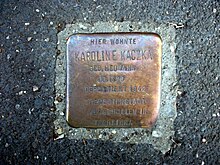 Stolperstein Karoline Kaczka Kolfhausstraße 18 Bonn.jpg