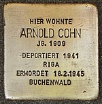 Pietra d'inciampo per Arnold Cohn (Kiel) .jpg