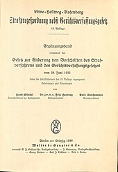 Deutschland Strafprozessordnung: Historische Entwicklung der Strafprozessordnung, Systematische Einordnung, Inhalt und Aufbau