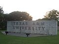 South Texas A&M Entrance Sign