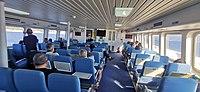 “King of Rhodes”, ex "Xin He Shan" catamaran inside · upper deck