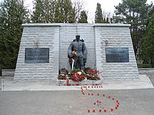 Bronze Soldier of Tallinn in Tallinn Military Cemetery The Bronze Soldier - panoramio.jpg