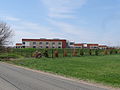 The Nokesville School, under construction. Southeast side of building shown.