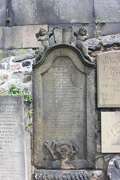 File:The grave of John Frederick Lampe, Canongate Kirkyard.jpg