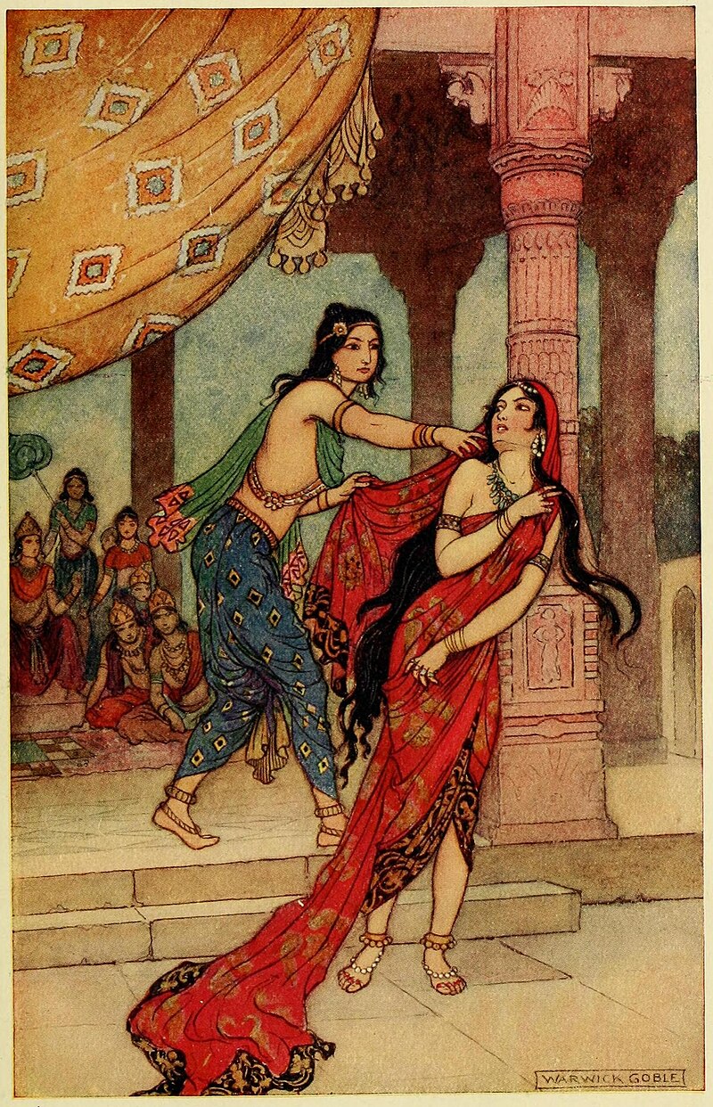 File:The ordeal of Queen Draupadi.jpg - Wikimedia Commons