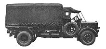 WW2 military searchlight lorry