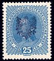 1918 Mi-Nr. ??? Tirol 1918 25H223; 1 Austria local post Tirol 1918-1919, 25 heller blue, ...