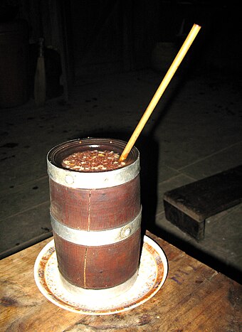 Tongba, a millet-based alcoholic brew found in the far eastern mountainous region of Nepal and Sikkim, India