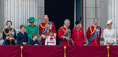 Famille Royale Britannique: Membres habituels de la famille royale, Liste des membres, Généalogie